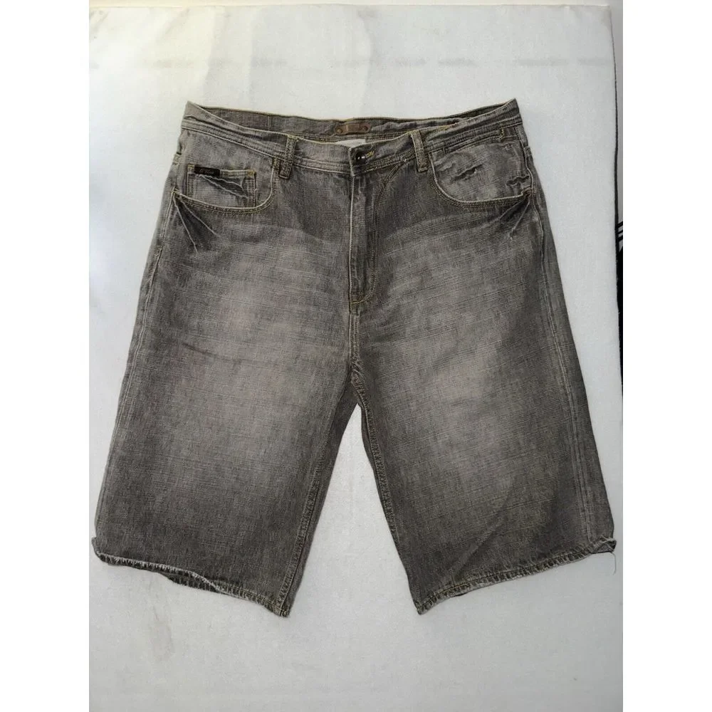 Vintage‎ G Unit Shorts Mens 40 Gray Denim Baggy Y2K Jorts Skater Hip Hop Grunge